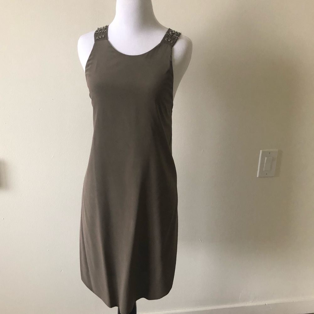 3.1 Phillip Lim Silk Embellished Shoulder Dress